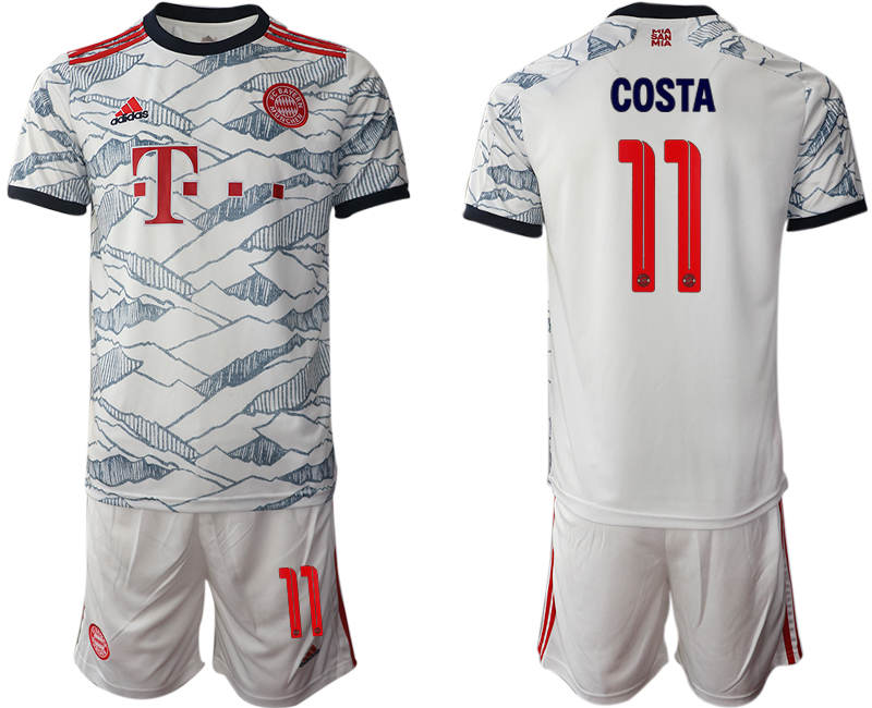 Men 2021-2022 Club Bayern Munich away white #11 Soccer Jersey->bayern munich jersey->Soccer Club Jersey